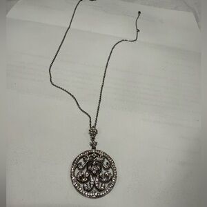 Nadri Elegant Silver with Crystal Necklace